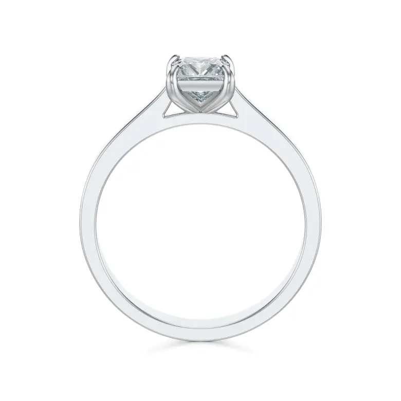 Pierścionek z białego złota z diamentem AJPZ_006